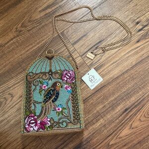 Mary Frances Pretty Parrot Purse- NWT